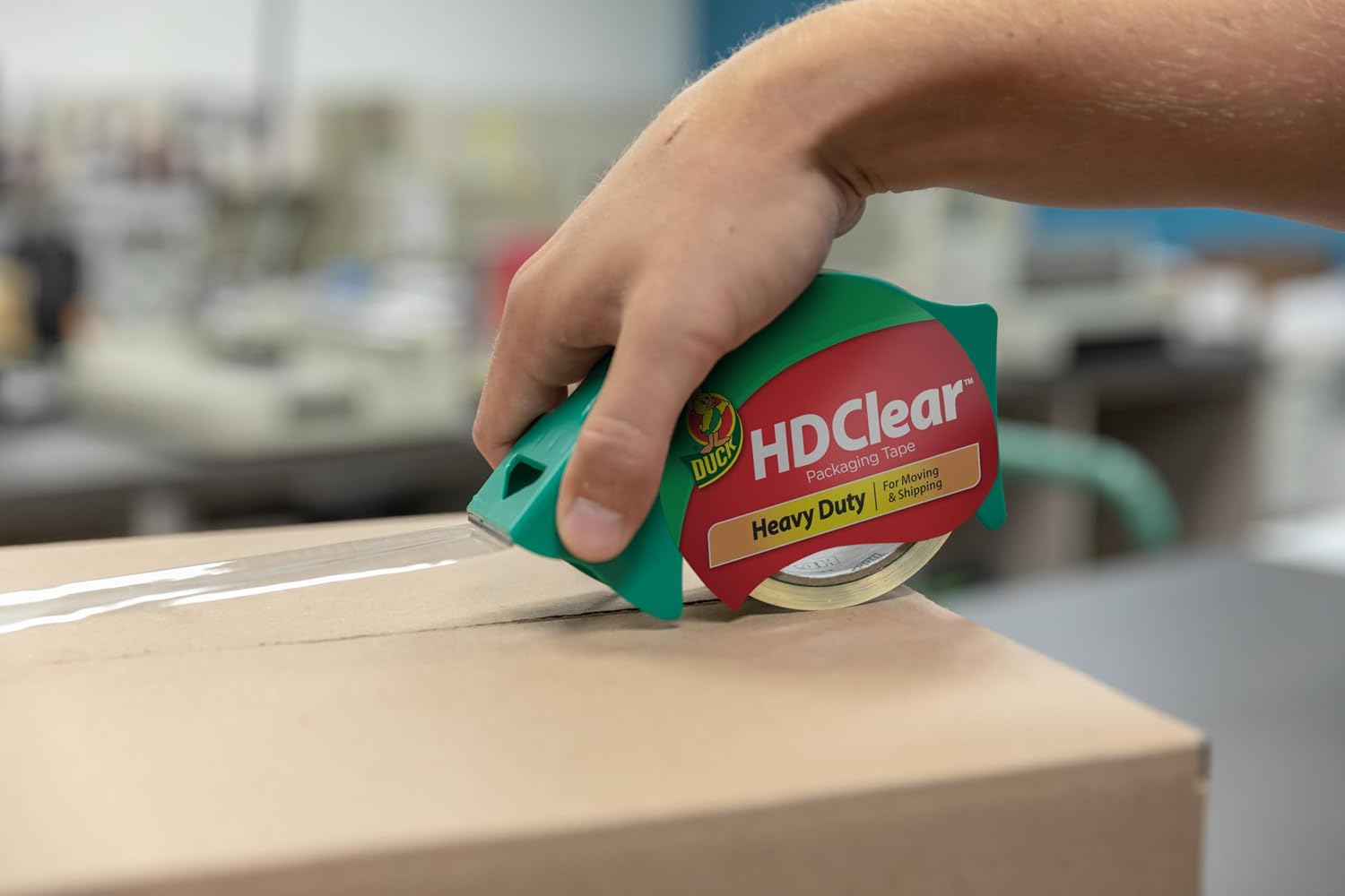 Duck HD Clear Packing Tape Refills-6 Rolls of Heavy Duty Shipping and Moving Packing Tape-Clear Strong Packaging-Tape for Boxes,Packing-and Moving Supplies-1.88 in. x 54.6 Yards (441962),(Pack of 6)