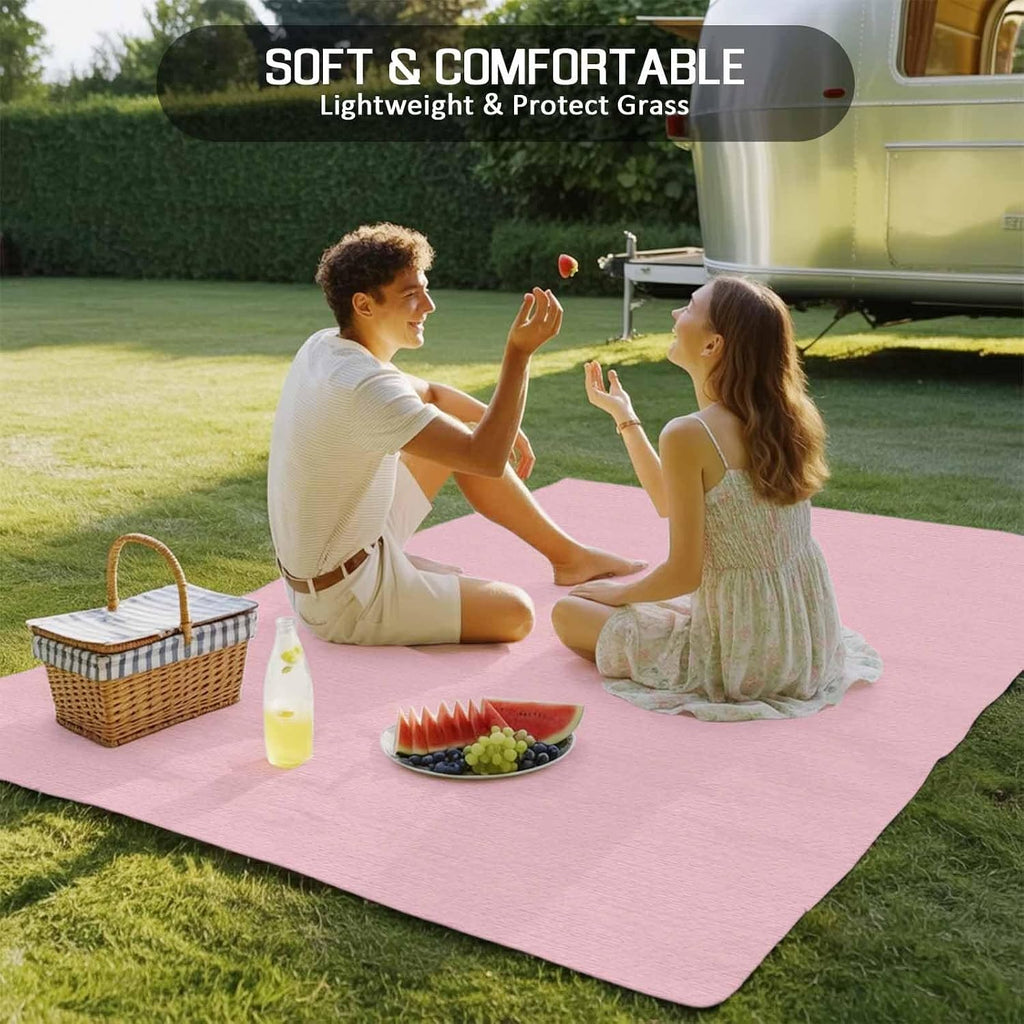 Outdoor Rug 4x6ft Pure Color Pink Patio Area Rugs Waterproof Easy Cleaning Non Shedding Thick Mats Monochrome Carpet for Indoor Outdoor Porch Deck Backyard Balcony