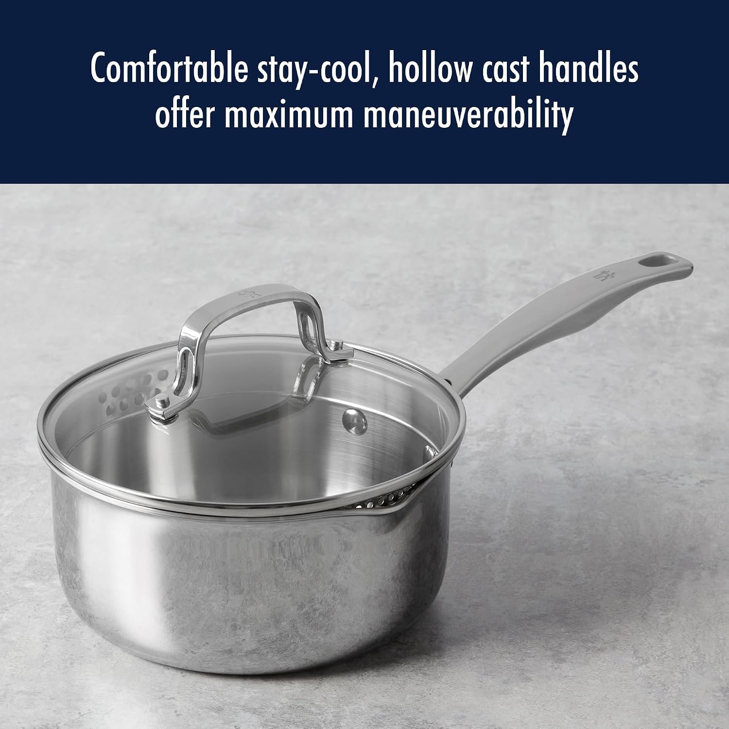 HENCKELS Clad H3 10-pc Induction Pot and Pan Set, Stainless Steel, Durable and Easy to clean