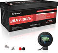 38.4V(36V) 100Ah LiFePO4 Lithium Golf Cart Battery,Built-in 200A BMS & 15000 Cycles High Energy Density for Golf Carts/Utility Vehicles/RV Backup Power