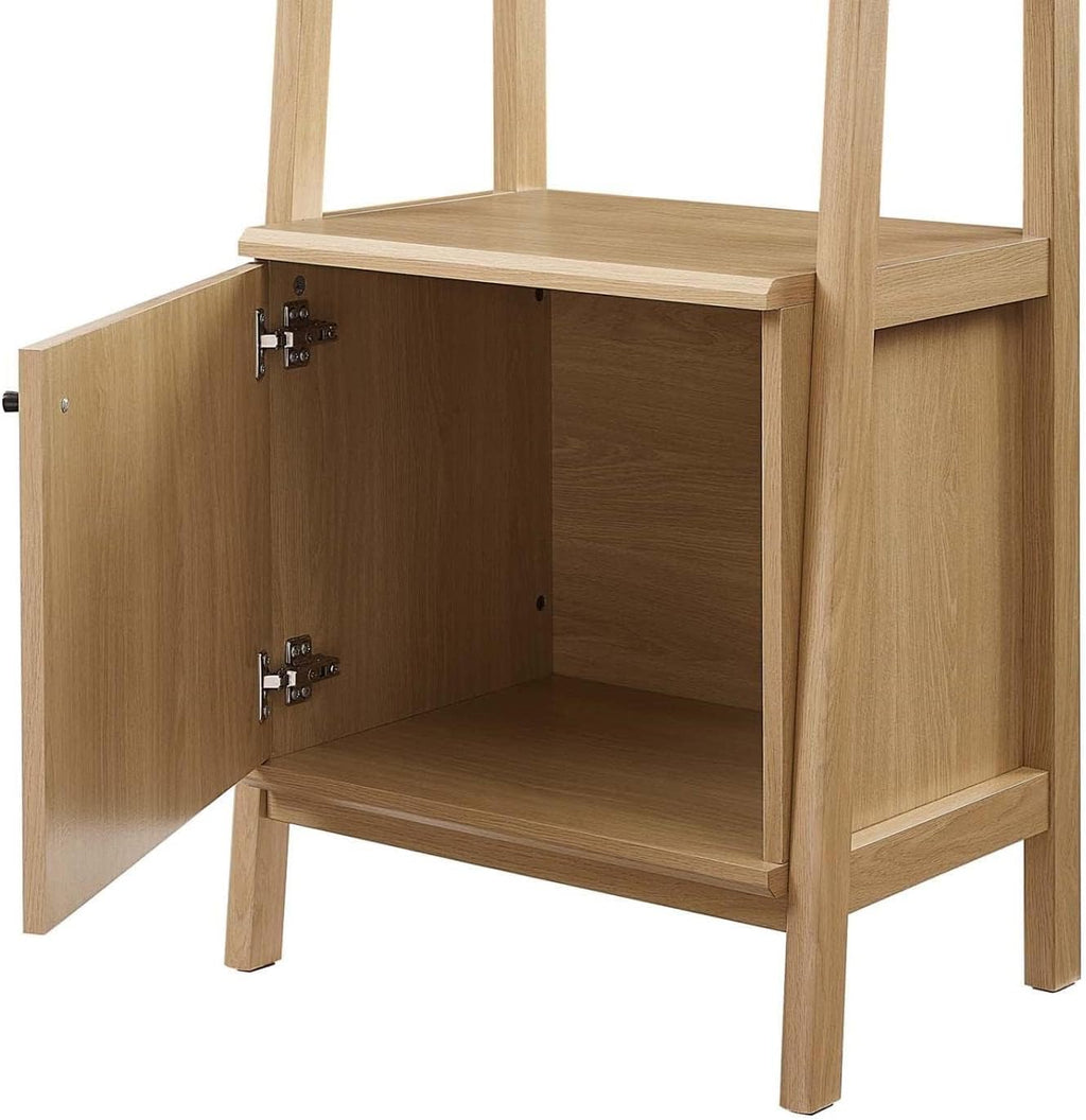 Modway 21' Bookshelf Display Case in Oak
