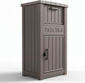 Package Delivery Box for Outside, Large Lockable & Weatherproof Anti-Theft Large Parcel Drop Box for Porch, Curbside, House Storage, Charcoal Gray(60 Gallon)