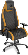 Atlantic Dardashti Gaming Chair - Commercial Grade, BIFMA X5.1 Tested, Next-Gen Ergonomic, Race Car Inspired Black with Golden Yellow Accents, PN78050358 (78050358)