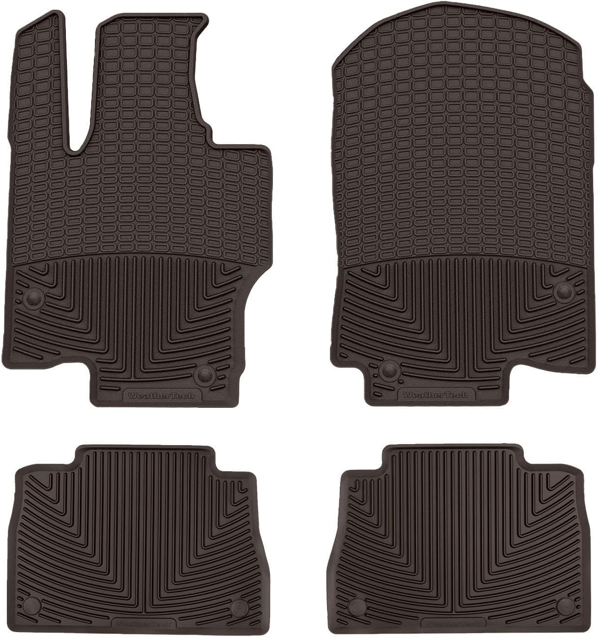 WeatherTech All-Weather Floor Mats for Mercedes GLE Coupe, AMG GLE 63 S Coupe, AMG GLE 53 Coupe - 1st & 2nd Row (W606CO-W641CO), Cocoa