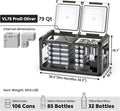 ICECO VL75ProD Dual Zone Fridge Freezer, 12 Volt Refrigerator, 79Qt Car Fridge Powered by SECOP, Portable Freezer with Reversible Lid, 0-50°F, AC/DC, For Car, Outdoor, Camping |+Battery+Solar Panel
