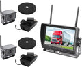 Falcon Eye 2nd Gen Wireless Backup Camera System - 200-300ft Range, 7-inch LCD Monitor & HD Night Vision Camera - Expandable Up to 4 Cams for Trucks, RVs & Fleets