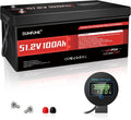 48V 100Ah LiFePO4 Battery, Built in 200A BMS, 6000 Cycles, 5.12kWh Capacity 48 Volt Lithium Battery Perfect for Golf Carts, RV, Solar and Off Grid