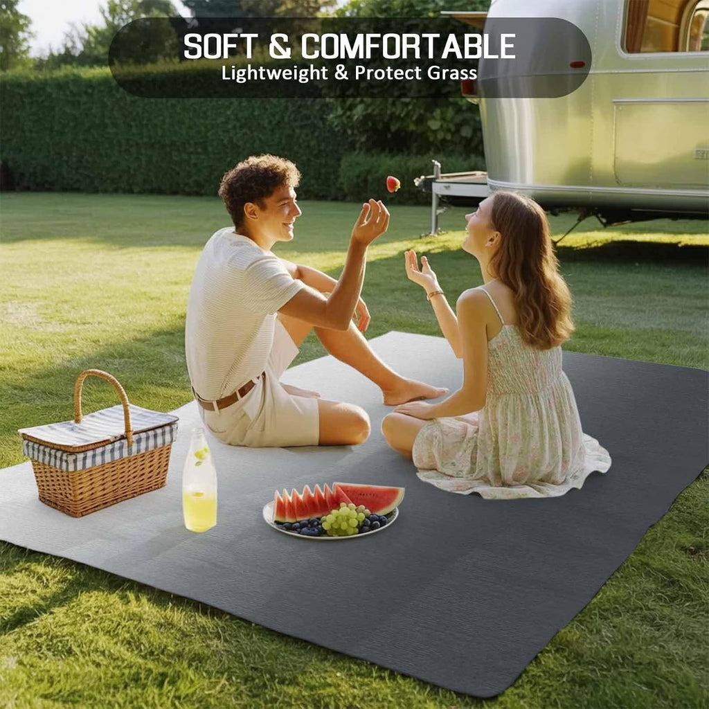 Outdoor Rug 4x6ft Abstract Ombre Grey Patio Area Rugs Waterproof Easy Cleaning Non Shedding Thick Mats Art Carpet for Indoor Outdoor Porch Deck Backyard Balcony