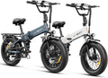 Jasion X Hunter/PRO Electric Bike for Adults,1800W/1400W Peak 20''Fat Tire Foldable Ebike,Folding E Bike Up to 80/70 Miles Range,720/624WH Removable Battery,30 MPH E Bike,Certified by UL2849