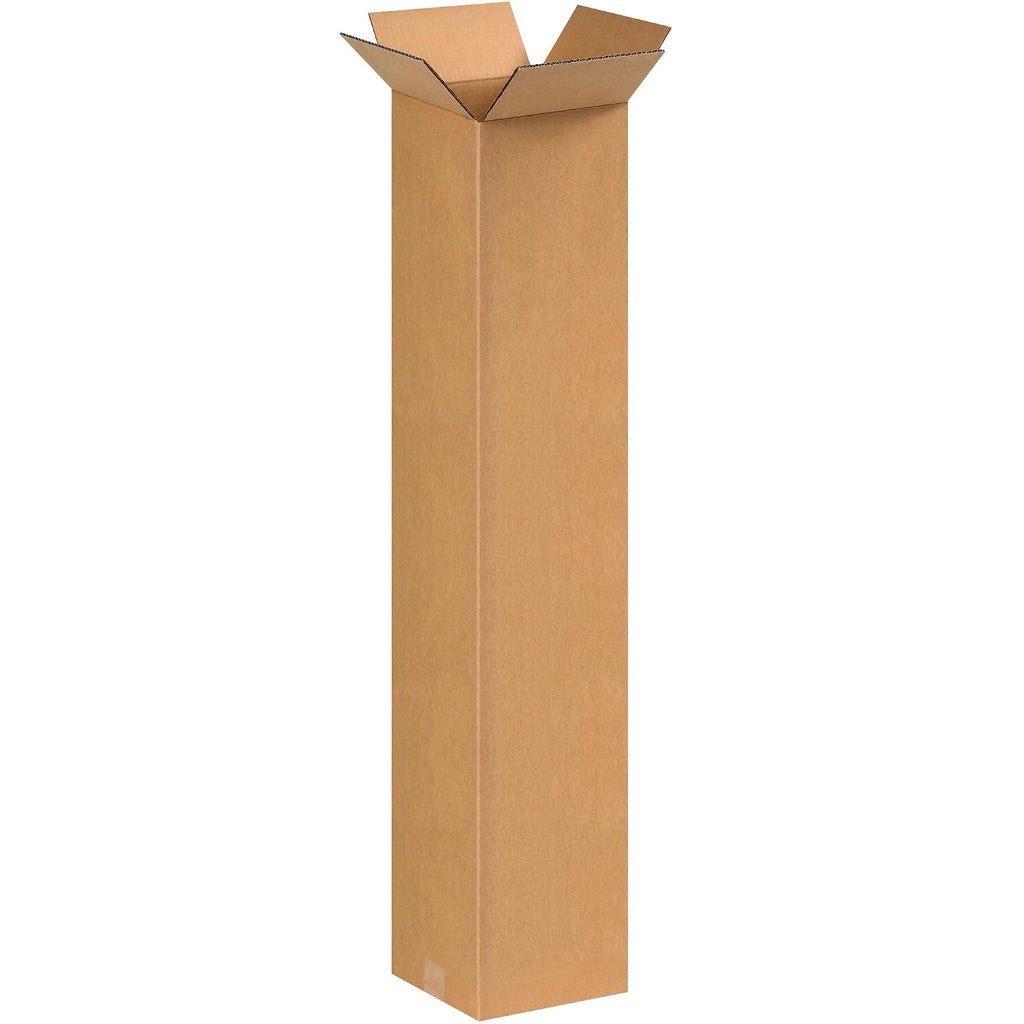 BOX USA 8x8x42 Tall Corrugated Boxes, Tall, 8L x 8W x 42H, Pack of 20 | Shipping, Packaging, Moving, Storage Box for Home or Business, Strong Wholesale Bulk Boxes