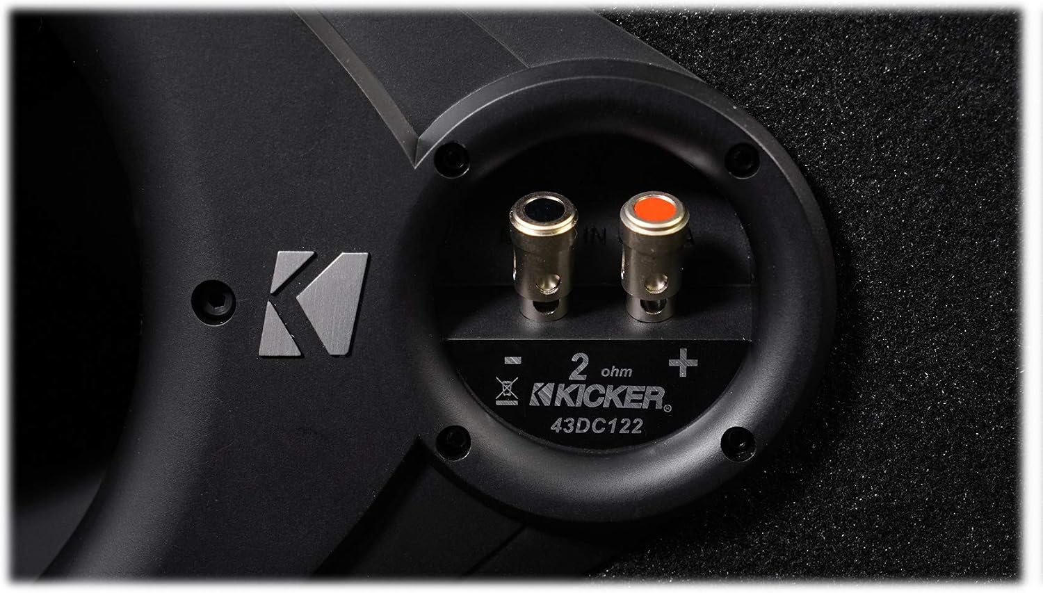 Kicker 43DC122 Comp Dual 12' Subwoofers in Vented Sub Box Enclosure, 2-Ohm Bundle with Rockville dB11 1400W Peak Mono 2-Ohm Car Amp and Bass Remote and RWK81 8 Gauge Amp Installation Kit