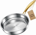 12 Inch Titanium Pans for Cooking, Pure Titanium Frying pan Hammered Design, Non-Toxic Titanium Pro Pan PFAS/PFOA/PTFE Free, Compatible for Oven, Dishwasher & All Cooktops, Fast & Even Heat