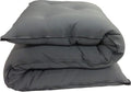 D&D Futon Furniture Traditional Japanese Floor Rolling Futon Mattress, Cotton Battings/Foam/Polyester Battings, Shikifuton (Gray, 80 x 72 x 3 in Thick King Size)