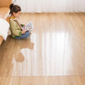 Vinyl Clear Desk Chair Mat for Carpet, Wood/Tile Floor Protector, Kitchen Countertop Mat Tabletop Cover Furniture/Cabinet/Shelf Top Protection Pad, Runner Rug Non-Slip (Color : Clear, Size : 2x17f