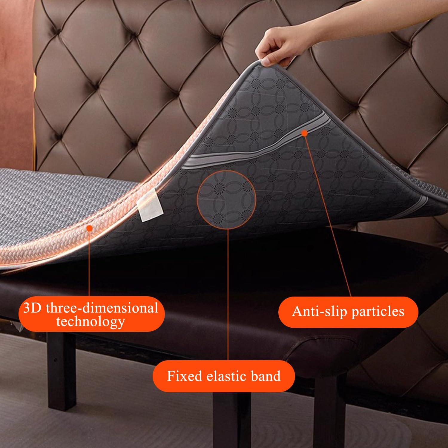 Thicken Topper for Massage Bed 7Cm Spa Massage Table Pad with Elastic Band Beauty Salon Bed Pad Non-Slip Lash Bed Cushion for Beauty and Massage Round Trapezoid Head,Gray/a(r),70 * 190cm(N)