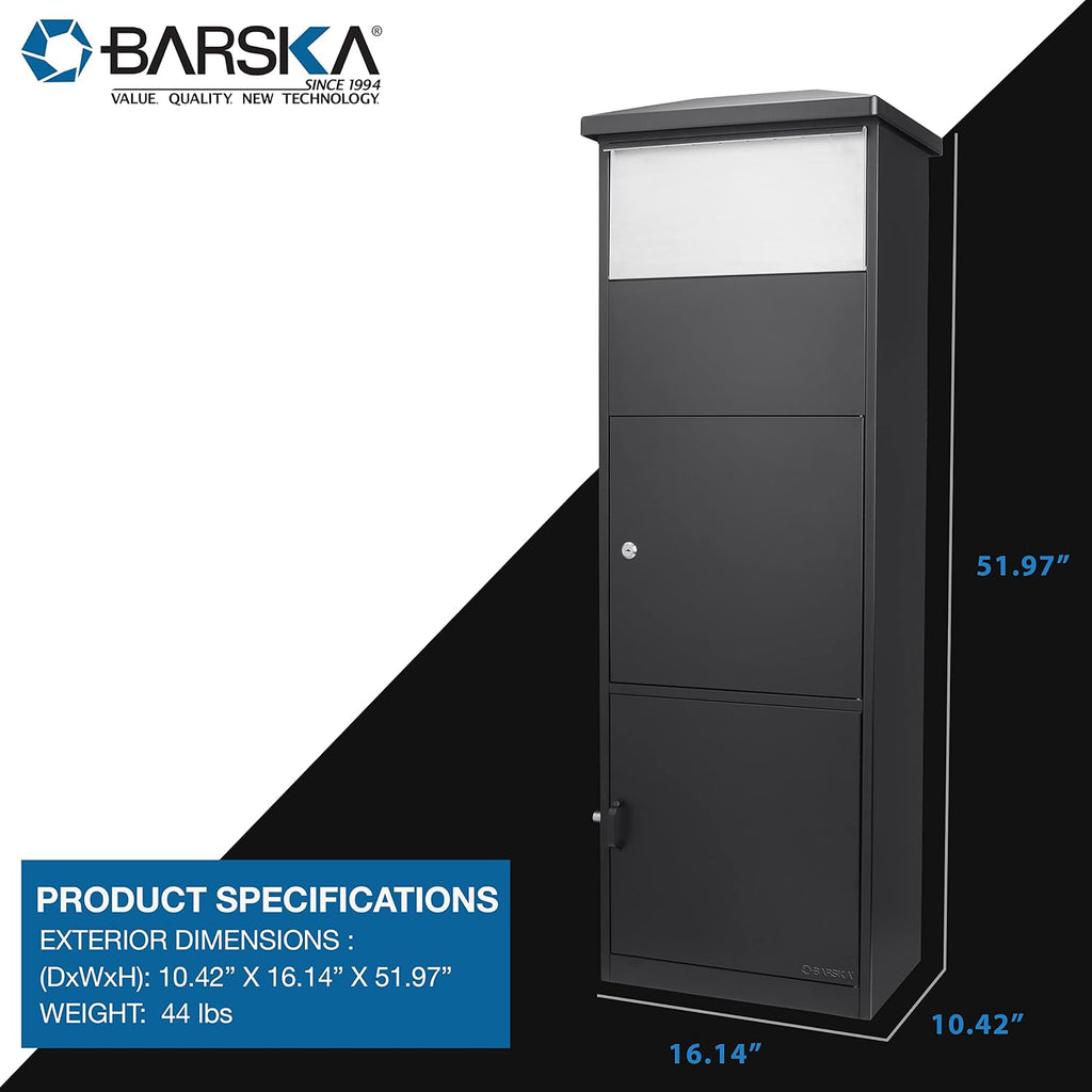 MPB-600 Black Parcel Mail Drop Box,Bi