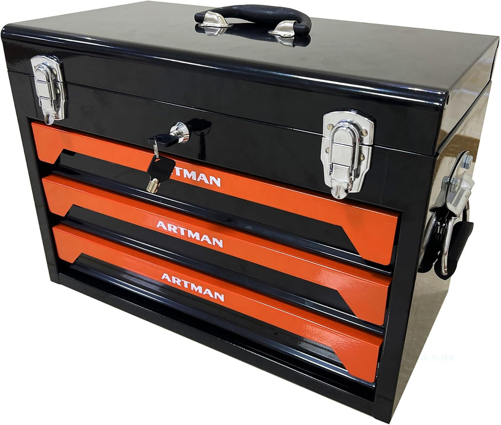 tool box with tools, tool set mechanics kit, 439 piece tool set, socket wrench set, mechanic tool set, heavy duty tool box, home tool kit, automotive tools, DIY tool set (439pcs-orange)