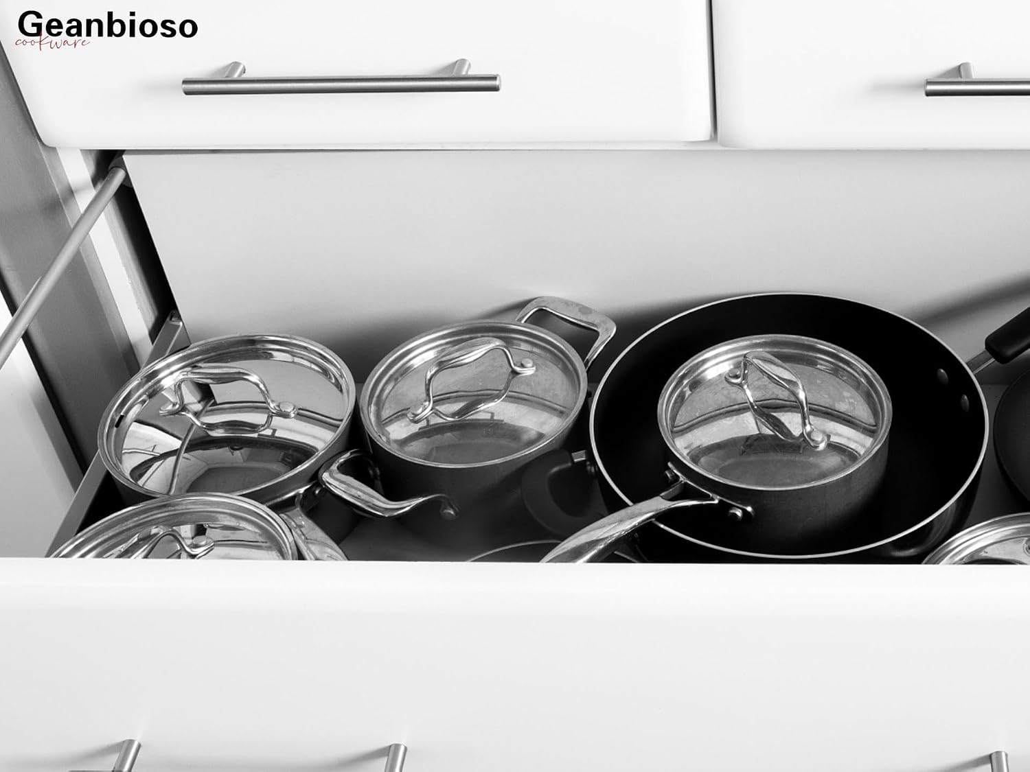 5 Ply Stainless Steel Cookware Set,8-Piece,Professional Kitchen Cooking, Heavy Chef Quality,PFOA, PTFE & PFOS Free,Induction, Non-Toxic, Oven Safe,Best 18/8 Full Clad