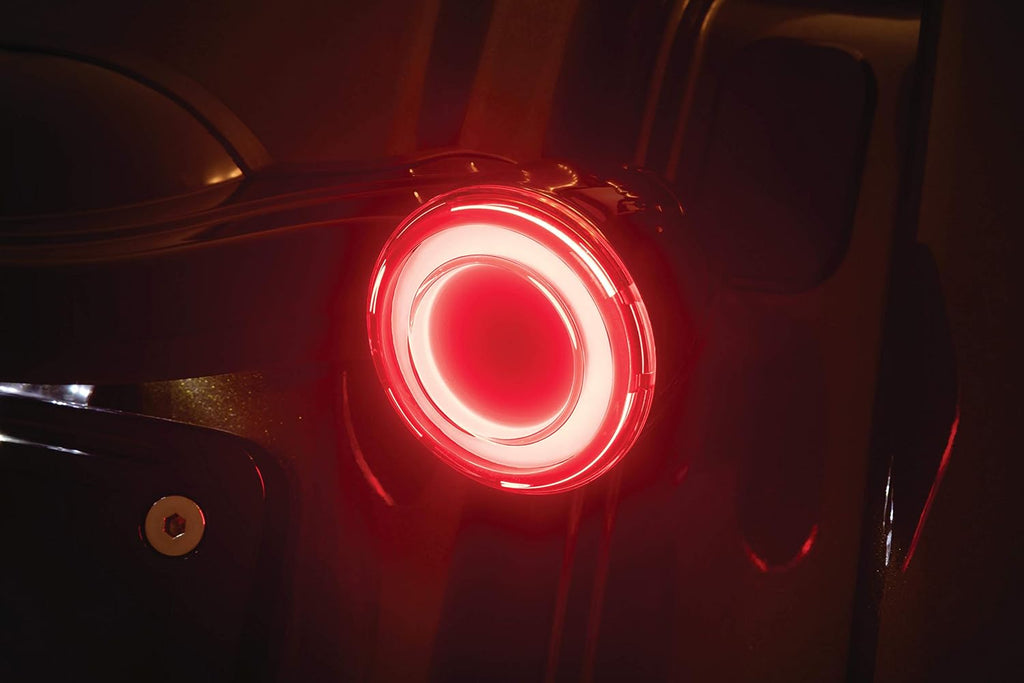 Kuryakyn 2906 Motorcycle Lighting Accessory: Tracer LED Rear Turn Signal Conversions Bullet Style, 1157 Dual-Curcuit Red/Red with Red Lens, 1 Pair