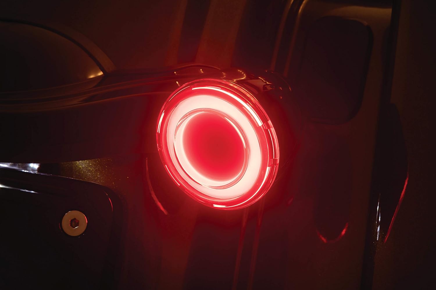 Kuryakyn 2906 Motorcycle Lighting Accessory: Tracer LED Rear Turn Signal Conversions Bullet Style, 1157 Dual-Curcuit Red/Red with Red Lens, 1 Pair