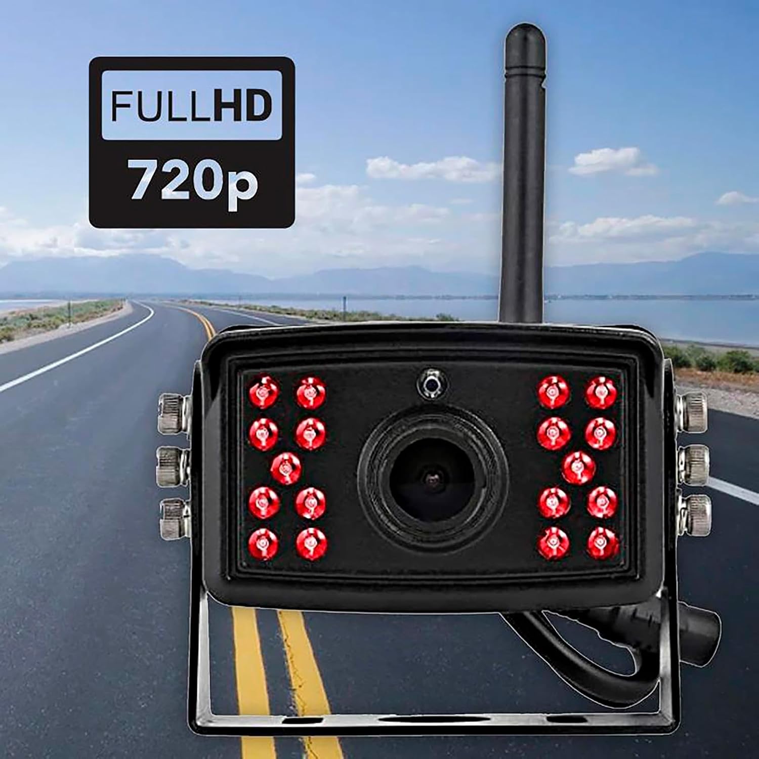 Falcon Eye 2nd Gen Wireless Backup Camera System - 200-300ft Range, 7-inch LCD Monitor & HD Night Vision Camera - Expandable Up to 4 Cams for Trucks, RVs & Fleets