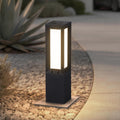 Modern Solar Pathway Lights Outdoor IP65 Waterproof, 23.62' Landscape Path Lights, Modern Commercial Pathway Lighting, 3000K LED Solar Bollard Light for Driveway Entrance Garage Courtyard
