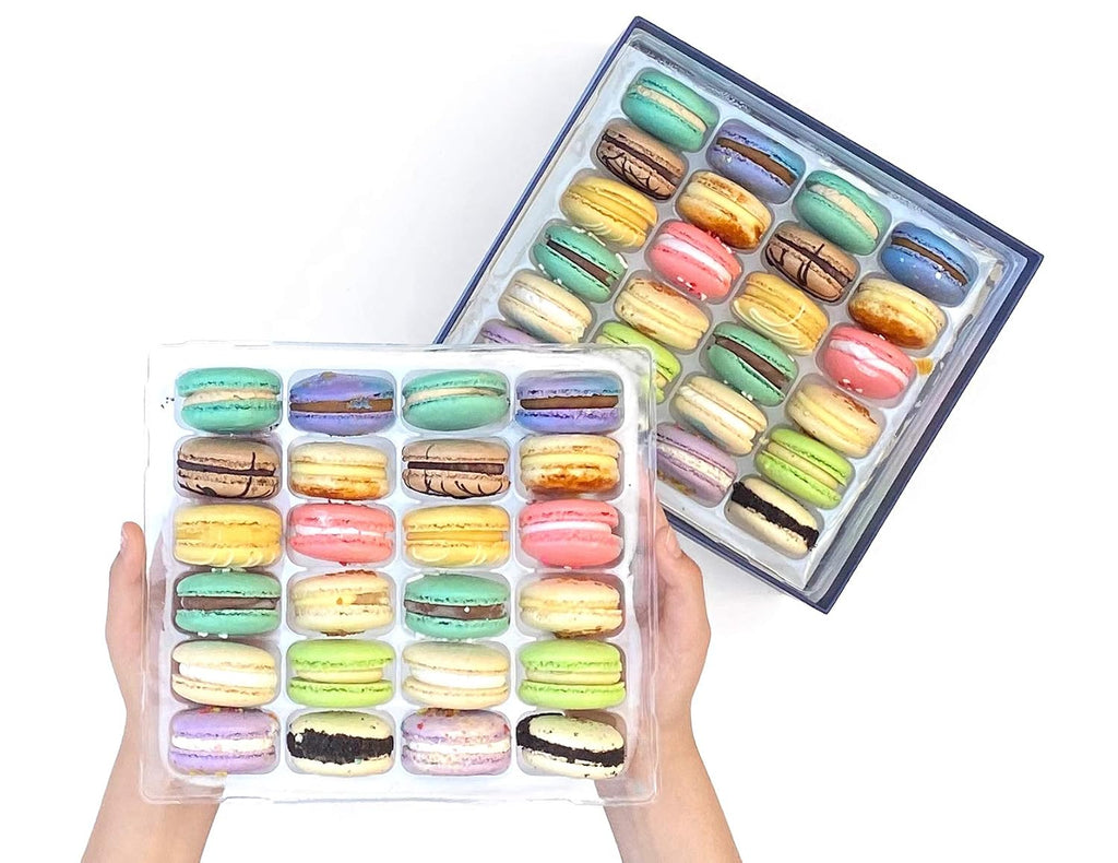 Kayla's Cake Premium French Macarons Cookies Gift Baskets Gourmet Chocolate Box Food Desserts Birthday Snack Care Packages Mothers Day Thank You Condolences Women Men Mom Signature 48 Count