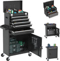 Rolling Tool Box with Wheels, 5-Drawer High Capacity Tool Chest with Wheels, Removable Storage Toolbox with Lock for Garage, Workshop