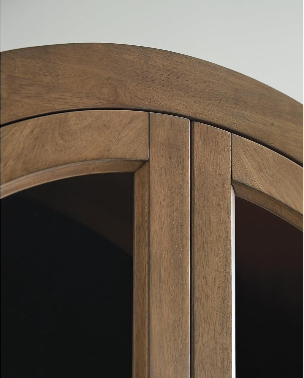 Signature Design by Ashley Dagandale Casual Accent Cabinet with Anti-Tipping and Adjustable Shelf, Light Brown & Black