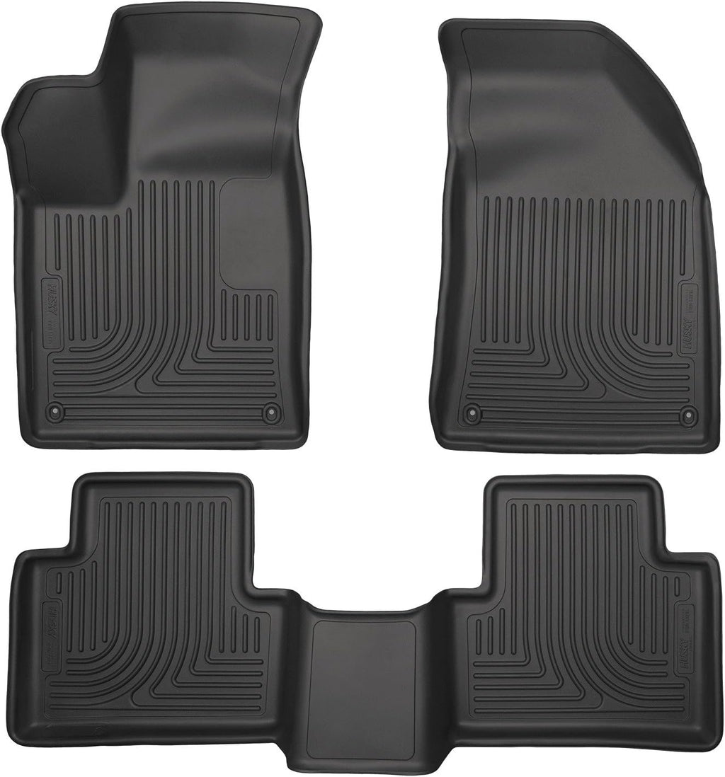 Husky Liners Weatherbeater Floor Mats | Fits 2015-2016 Chrysler 200 | Front & 2nd Row, 3-pc Black - 99071