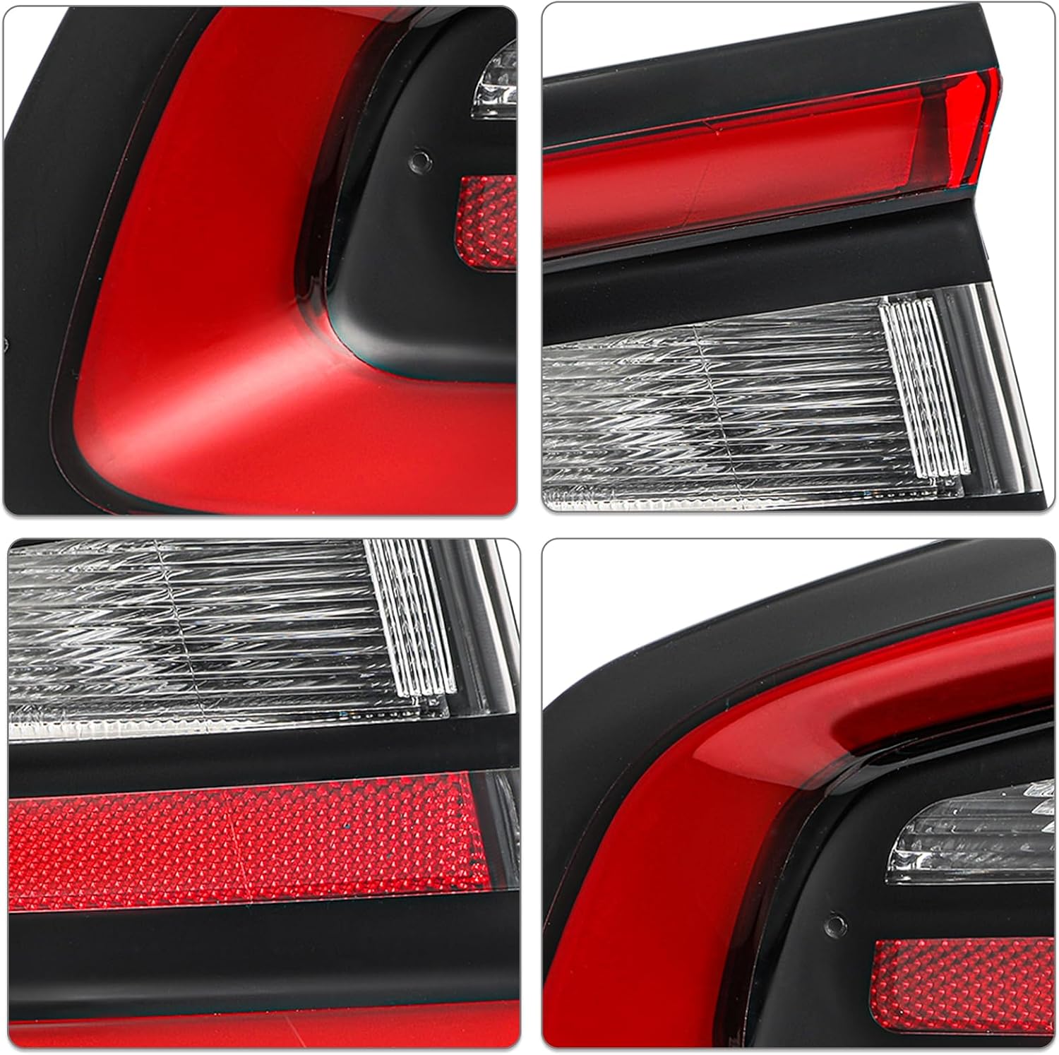 SOCKIR Outer LED Tail Lights Assembly Compatible with 2015-2023 Dodge Charger OE Replacement Taillights Brake Rear Light Driver and Passenger Sides