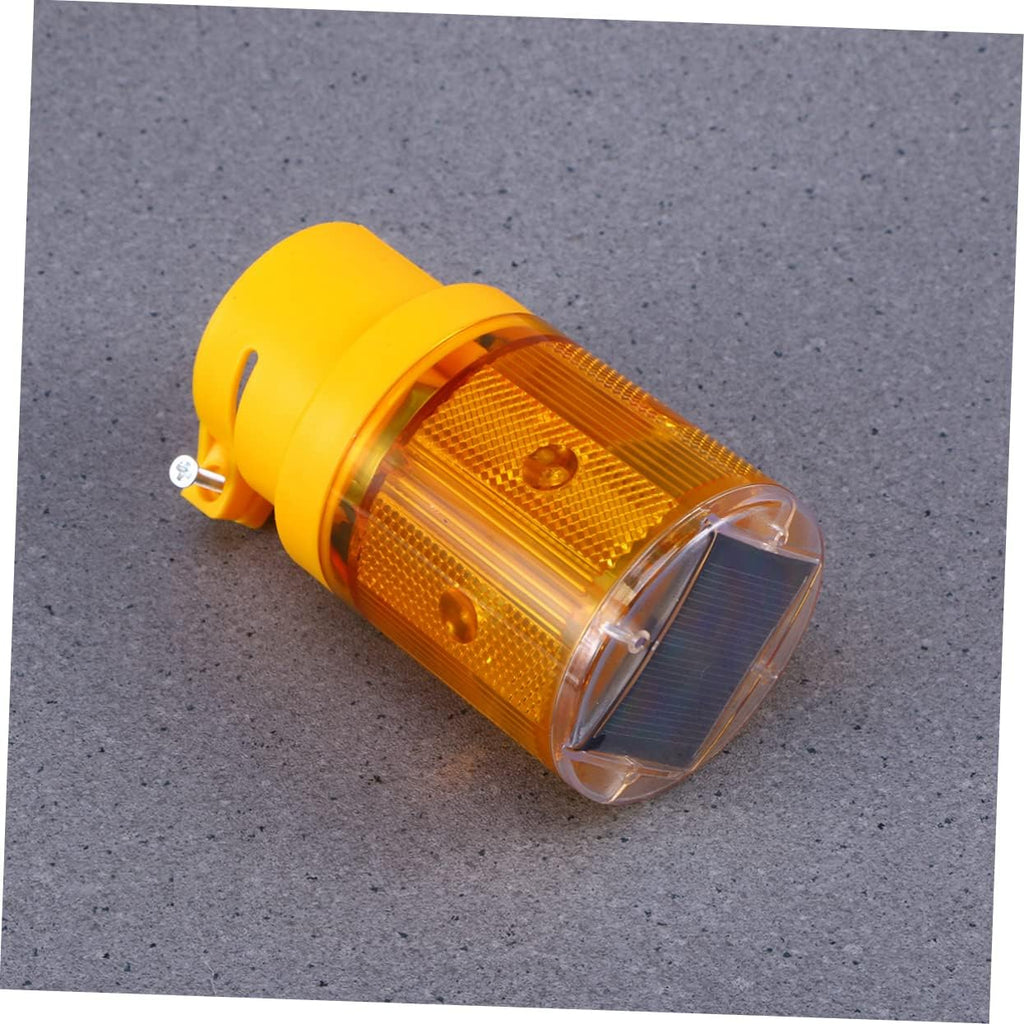 Zerodeko 10pcs Solar Light Strobe Beacon Lamp for Traffic Safety Road Construction and Emergency Use Orange