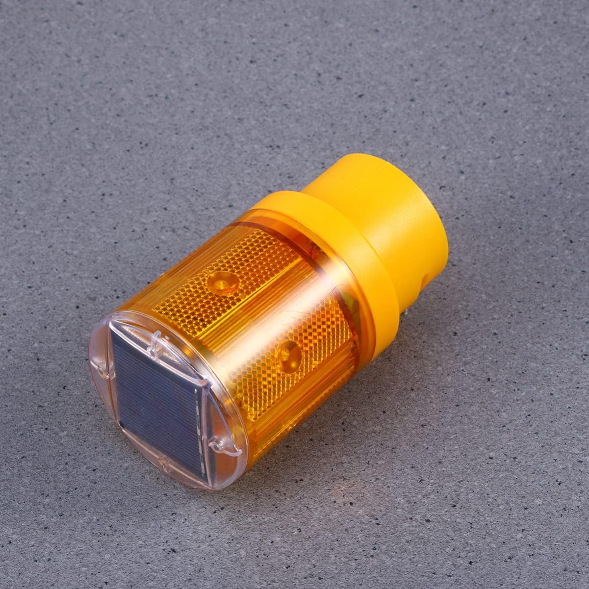 Zerodeko 5sets 2pcs Solar Traffic Light LED Lamp Emergency Beacon for Road Construction Safety Signal Automatic Night Illumination Orange 2pcs*5