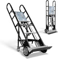Olympia Tools Appliance Hand Truck, Heavy-Duty Furniture Dolly with Auto-Recoil Straps and Wheels for Moving Large Appliances, 1200 Lb Capacity, Black