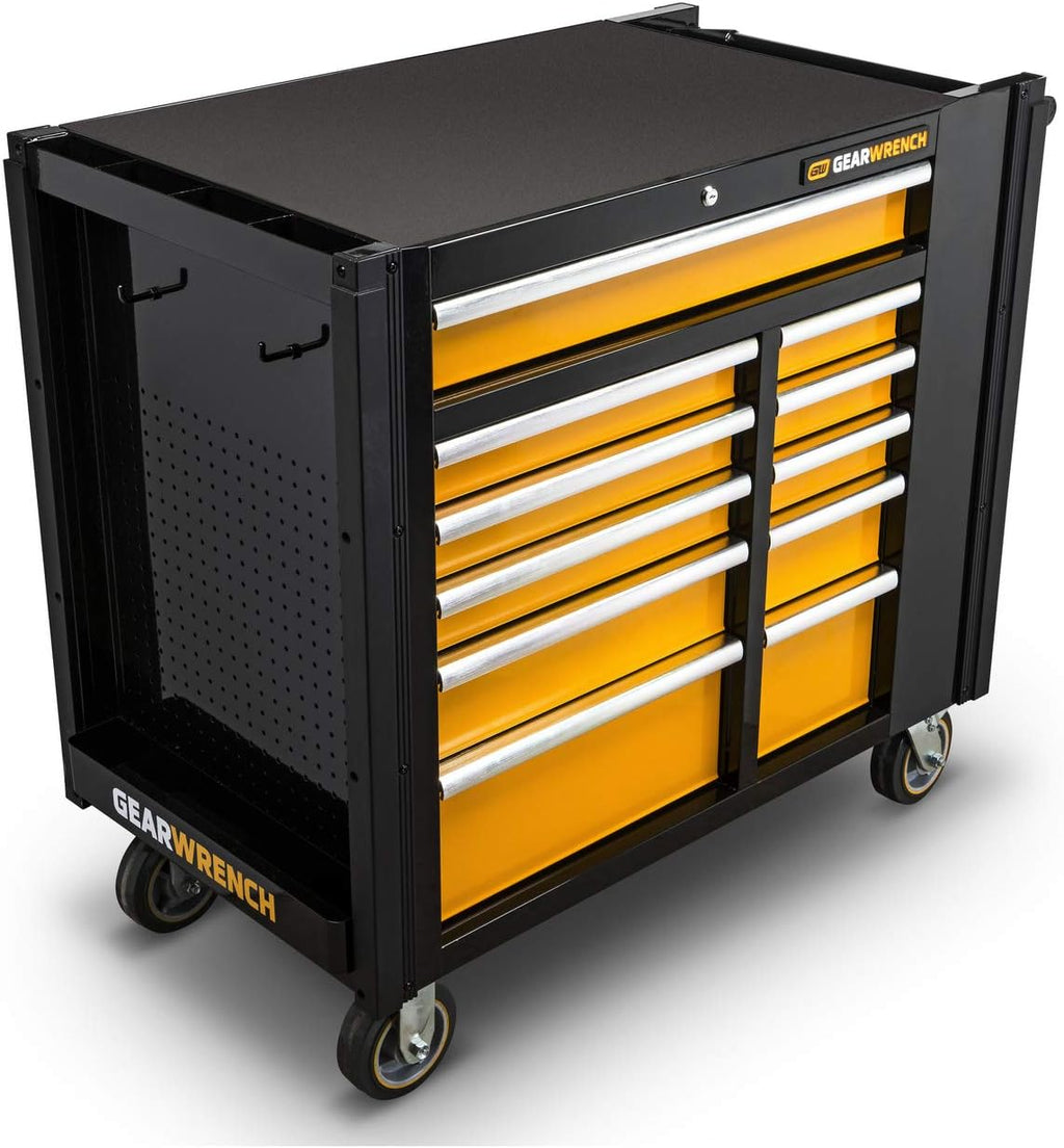GEARWRENCH 42' 11 Drawer Mobile Work Station, Black & Orange - 83169