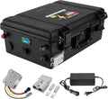 36V 100Ah LiFePO4 Battery with IP67 Waterproof Case, Built-in Monitor & Anderson Plug, 120A Smart BMS, Grade A Cells Lithium Battery for 36V Trolling Motor, Golf Cart, Marine, RV, Solar