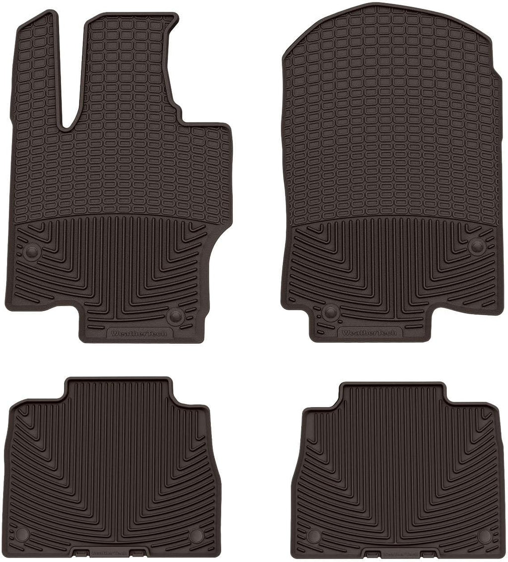 WeatherTech All-Weather Floor Mats for Mercedes AMG GLE 53 SUV, GLE SUV, GLE-Class - 1st & 2nd Row (W606CO-W607CO), Cocoa
