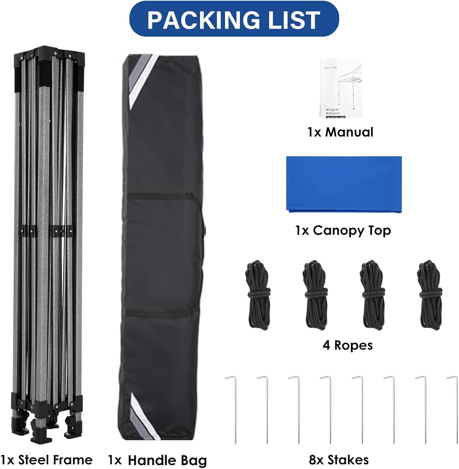 COBIZI 10x15 Heavy Duty Pop Up Canopy Tent with 4 Sidewalls Thicken Frame, Commercial Easy Up Outdoor Wedding Party Tents, All Season Waterproof Windproof with Stakes Sandbags Ropes Bag, Uranus