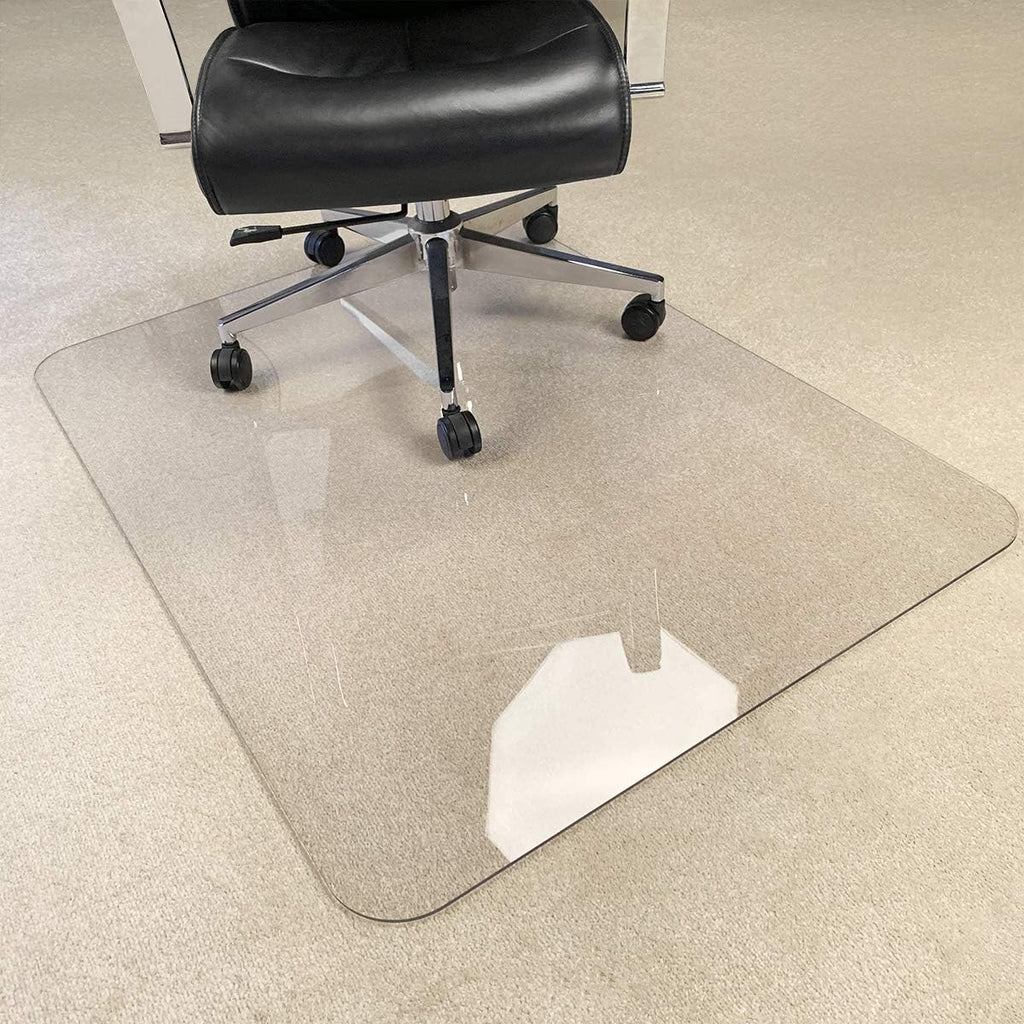 2Pack Crystal Clear 1/5' Thick 47' x 35' Heavy Duty Hard Chair Mat, Can be Used on Carpet or Hard Floor