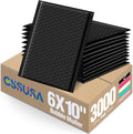 GSSUSA Black Bubble Mailers 6x9 Small Padded Envelopes 3000 Pack,Strong Adhesion Envelopes Mailer Self-Seal Bubble Envelopes for Small Business