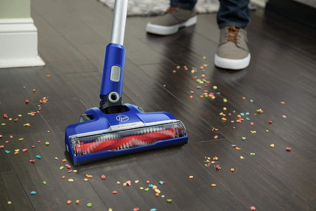 Hoover Impulse Cordless Stick Vacuum Cleaner with Swivel Steering, BH53020, Blue