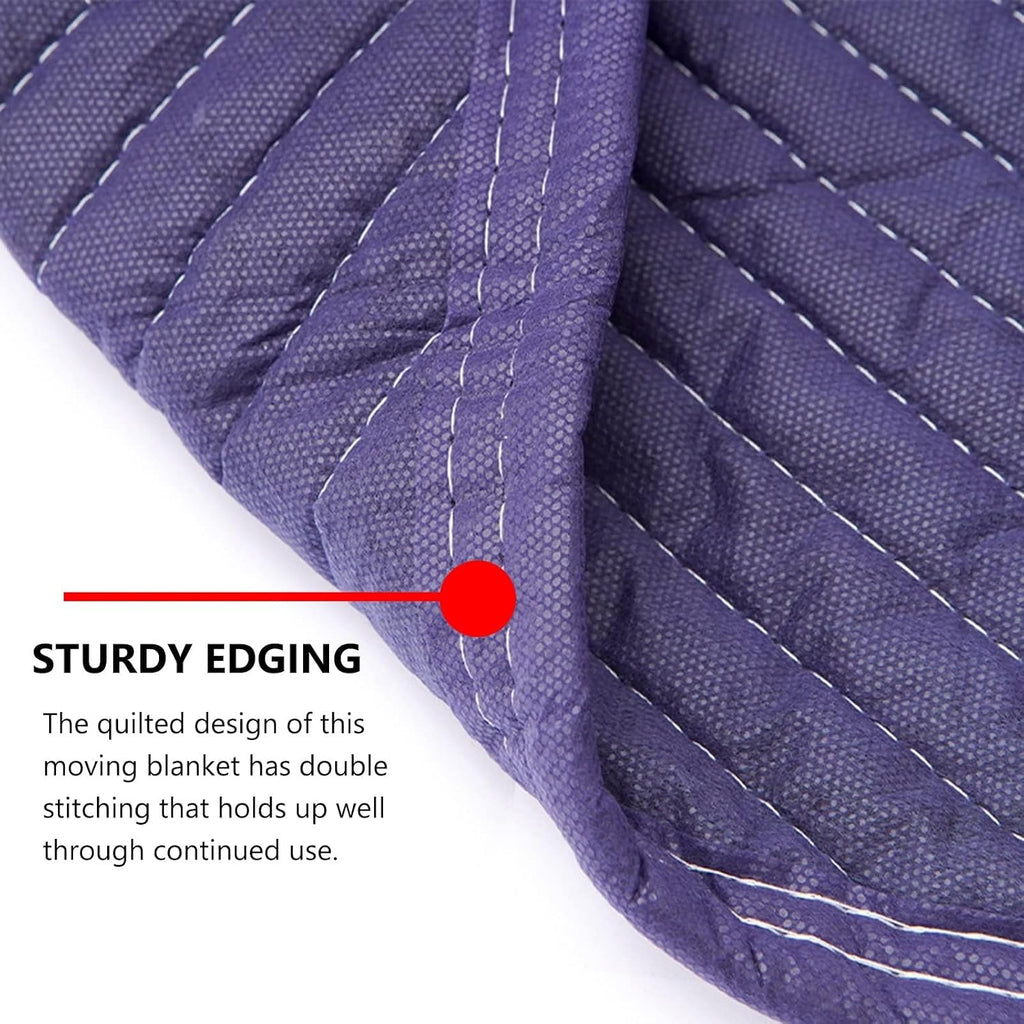 Blue Furniture Moving Blankets Heavy Duty 72 X 80/72 X 40, Soundproof Packing Blankets, Acoustic Shipping Blankets, Large Moving Pads(Size:1 Pack,Color:2m X 1.8m)