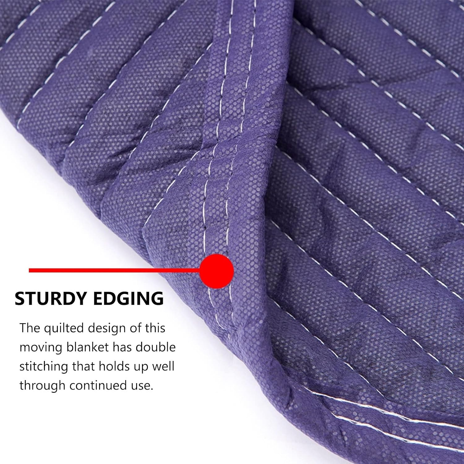 Blue Furniture Moving Blankets Heavy Duty 72 X 80/72 X 40, Soundproof Packing Blankets, Acoustic Shipping Blankets, Large Moving Pads(Size:1 Pack,Color:2m X 1.8m)