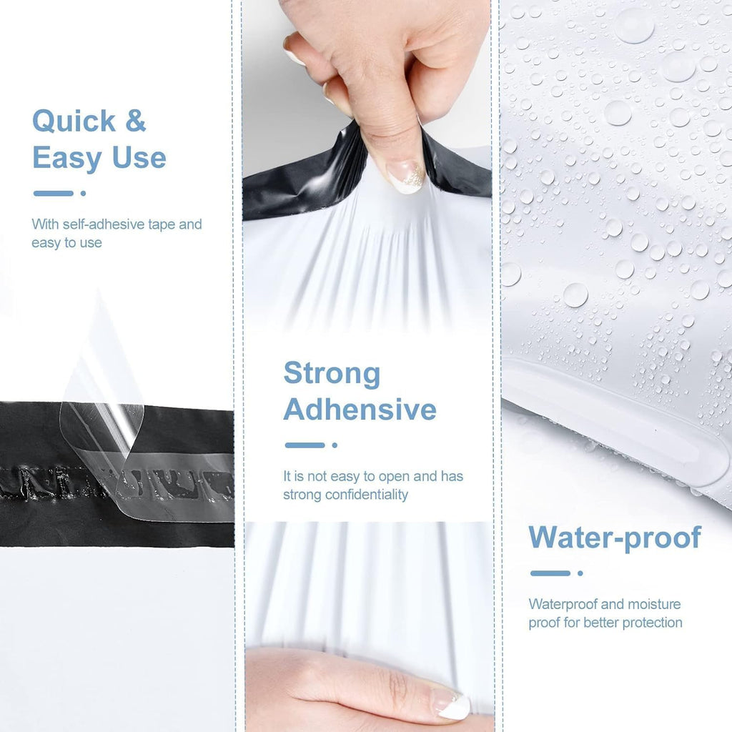 Metronic Poly Mailers 14.5x19 2000 Pack White, Large Shipping Bags Bulk Mailing Envelopes for Small Business, Mailers Poly Bags for Shipping Self Seal, Mailing Envelope Packaging Bags