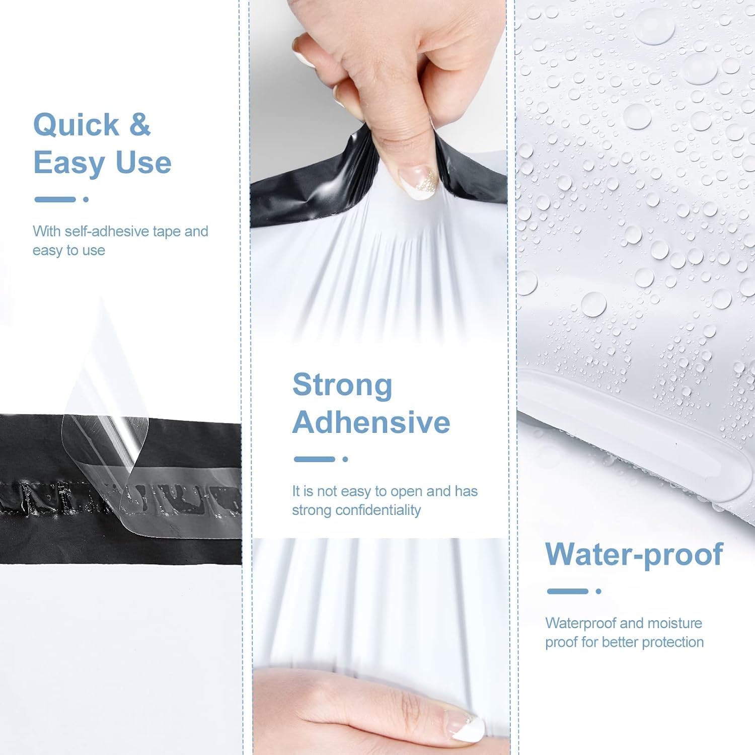 Metronic Poly Mailers 14.5x19 2000 Pack White, Large Shipping Bags Bulk Mailing Envelopes for Small Business, Mailers Poly Bags for Shipping Self Seal, Mailing Envelope Packaging Bags