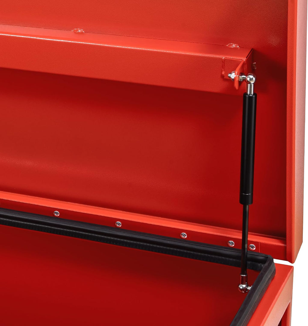 Large Tool Box Truck Bed Toolboxes Aluminum Heavy Duty Waterproof Free Assemble Tool Organizer Chest Cabinet Toolbox with Side Handles for Pick Up Trucks RV Trailer