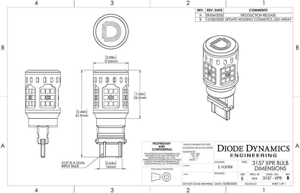 Diode Dynamics 3156/3157 XPR Backup LED Bulbs