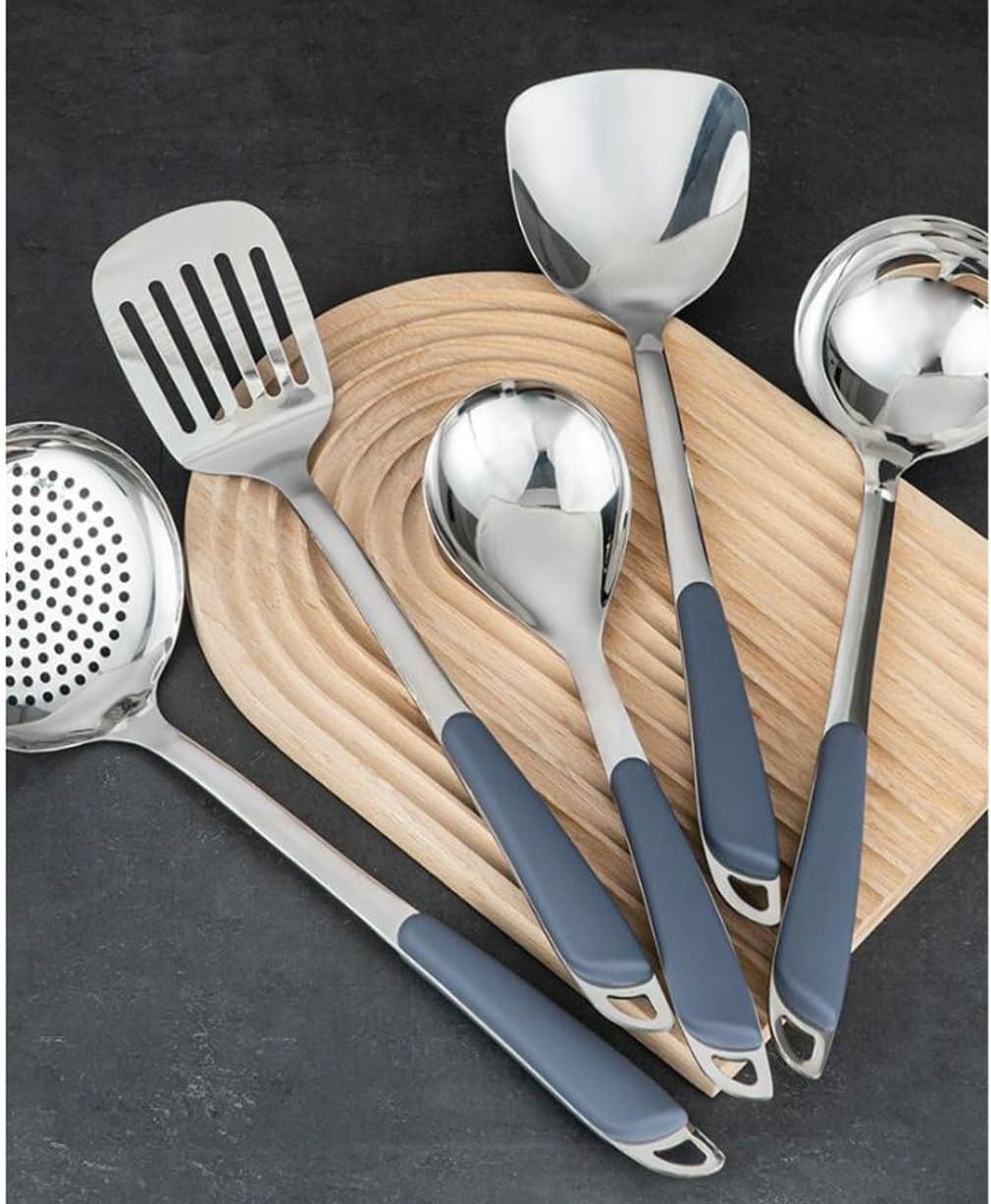 Stainless Steel Cooking Utensils 5 Pieces Sets Spoons Spatulas Kitchen Cookware Bakeware Gadgets