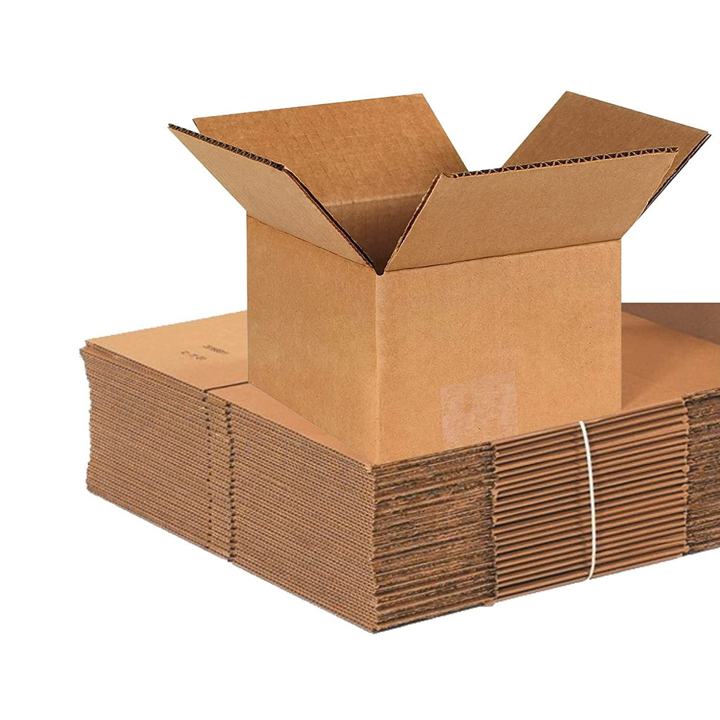BOX USA 6x6x4 Corrugated Boxes, Small, 6L x 6W x 4H, Pack of 250 | Shipping, Packaging, Moving, Storage Box for Home or Business, Strong Wholesale Bulk Boxes