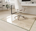 Koonmi Tempered Glass Chair Mat 36'x50' - Premium Office Chair Mat for Hardwood Floors & Low-Pile Carpet with 4 Non-Slip Pads - Thick Scratch-Resistant Surface